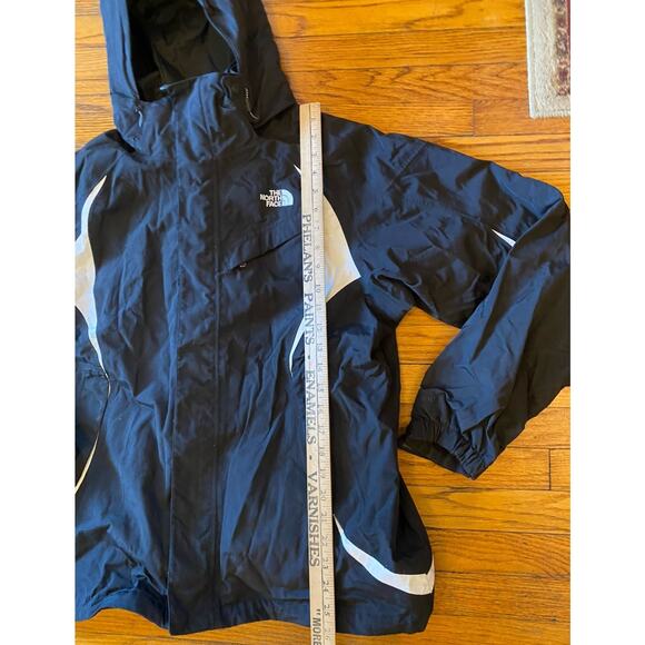 North Face Jacket Womens L Black HyVent Detach Hood Waterproof Rain Outdoor Coat - Picture 9 of 16